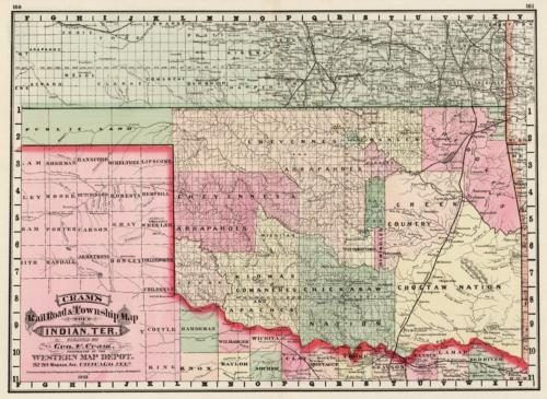 Railroad and Township Map of Indian Territory