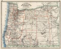 Railroad and Township Map of Oregon