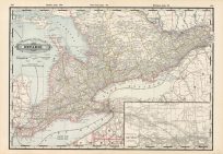 Crams Railroad and County Map of Ontario'