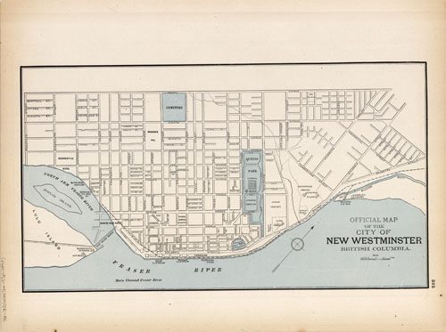 Official Map of the City of New Westminster