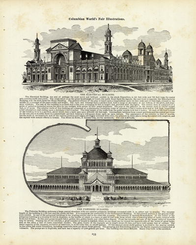 The Electrical Building/The Fisheries Building (1893 Chicago Worlds Fair)'