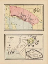 Map of Solomons Kingdom & Phoenicia and a Map of Athens and its Vicinity'