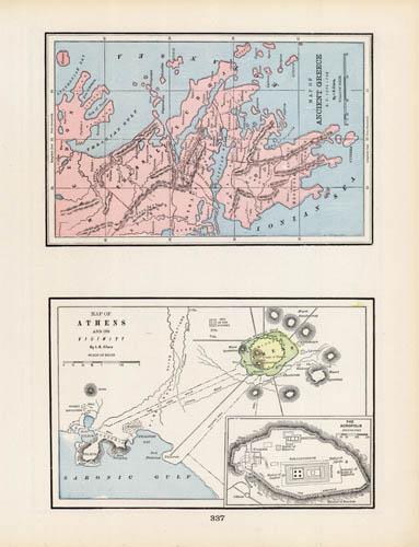 Map of Athens and Ancient Greece