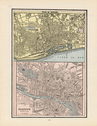 Plan of Dundee and Glasgow