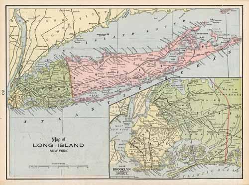 Map of Long Island Map of Long Island