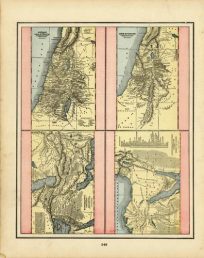 Four Maps - Canaan or the Land of Promise Illustrating the Books of Joshua & Judeas (et.al.)