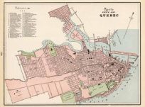 Map of the City of Quebec