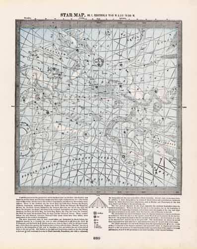 Star Map No. 1 Equatorial 0 to 45 W. & 315 to 360  W.