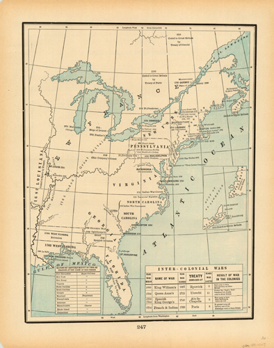 United States - Inter-Colonial Wars - Kinds of Governments in the 13 colonies at the Close of this Period