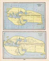 Map of the World According to Eratosthenes. The World According to Strabo.