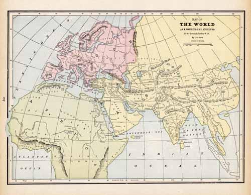 Map of the World as Known to the Ancients
