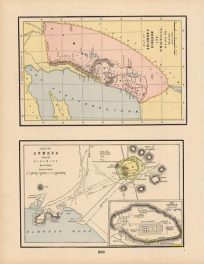 Map of Solomons Kingdom & Phoenicia and a Map of Athens and its Vicinity'