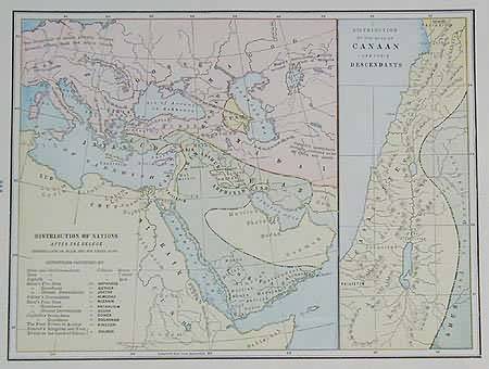 Distribution of Nations After the Deluge Descendants of Noah and His Three Sons / Distributions of the Sons of Canaan and Their Descendants