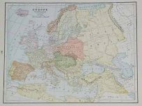 Map of Europe From the Thirty Years War To The French Revolution ( A.D 1648-1789)