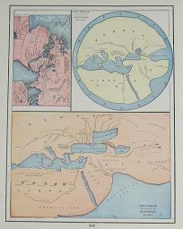 The World According to Hecateus about 520 B.C and The World According to Herodotus about 450 B.C