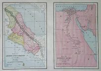 Map of Ancient Italy Proper B.C 800-266 / Map of Ancient Italy Egypt B.C 8000- A.D 640