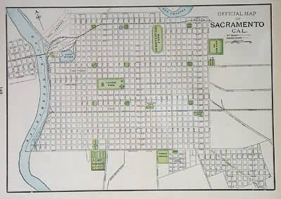 Official Map of Sacramento Cal.