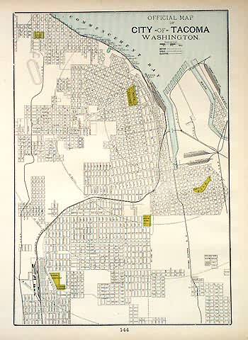 Official Map of City of Tacoma Washington Official Map of City of Tacoma Washington