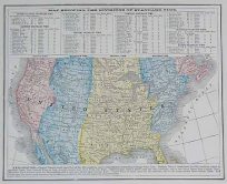 Map Showing the Divisions of Standard Time