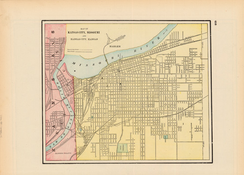 Map of Kansas City Map of Kansas City