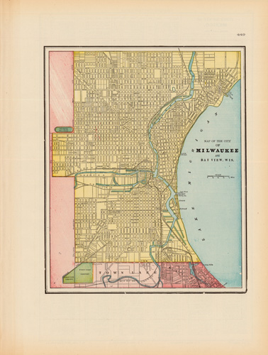 Map of the City of Milwaukee and Bay View