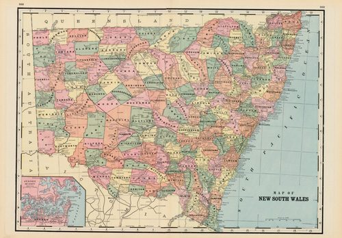 Map of New South Wales