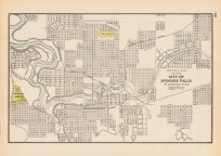 Official Map of the City of Spokane Falls