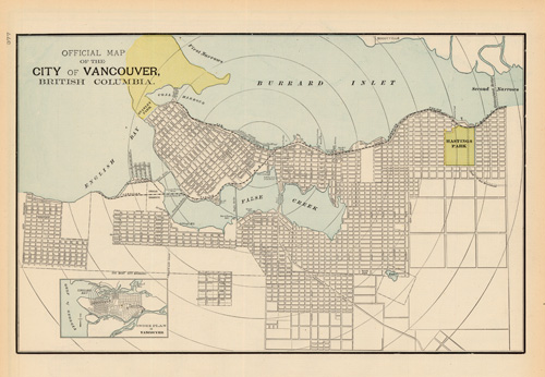 Official Map of the City of Vancouver