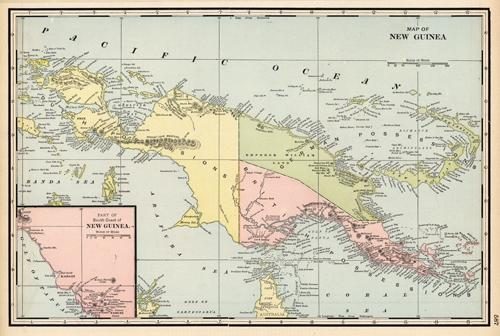 Map of New Guinea