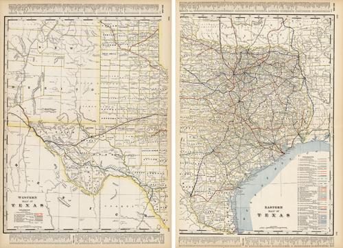 Western and Eastern Half of Texas