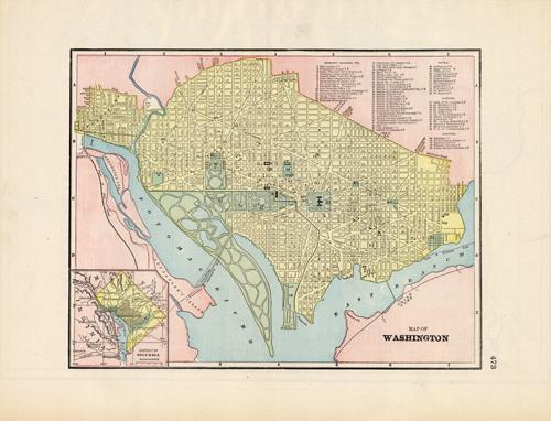 Map of Washington (DC) - Art Source International