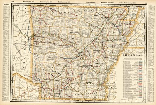 Arkansas (Railroad Map)