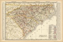 North and South Carolina (Railroad Map)