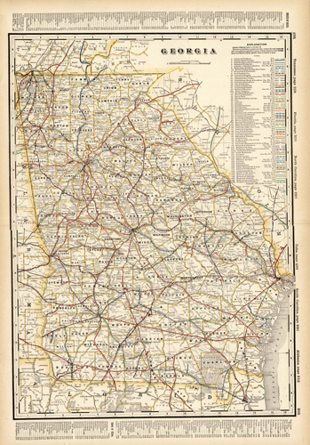 Georgia (Railroad Map)