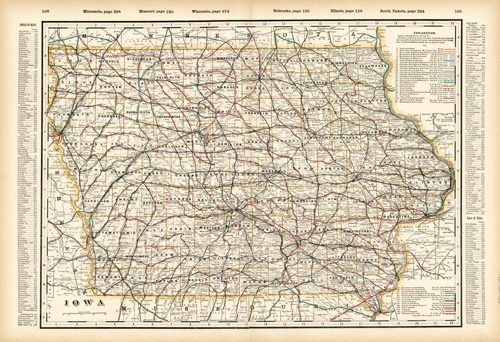Iowa (Railroad Map)