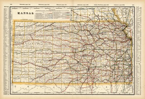 Kansas (Railroad Map)