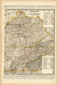 Kentucky and Tennessee Eastern Half (Railroad Map)
