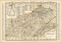 Kentucky and Tennessee (Railroad Map)