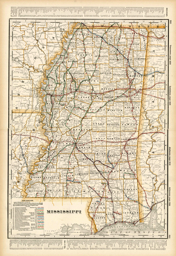 Mississippi (Railroad Map)