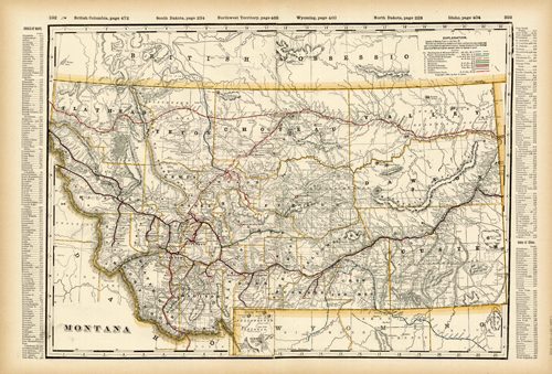 Montana (Railroad Map)