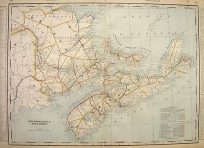 New Brunswick & Nova Scotia (Railroad Map)