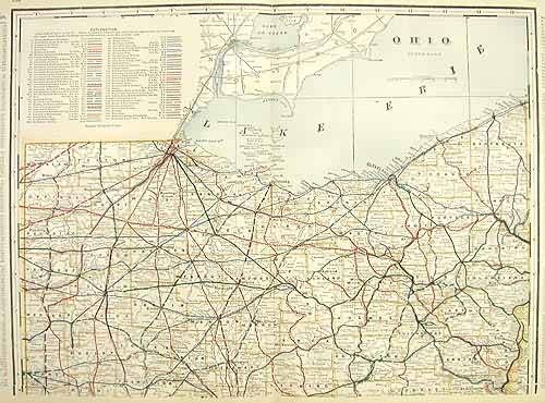Ohio Northern Half (Railroad Map)