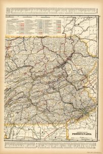 Eastern Half of Pennsylvania (Railroad Map)