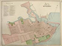 Map of the City of Quebec