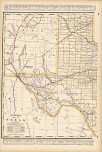Western Half of Texas (Railroad Map)