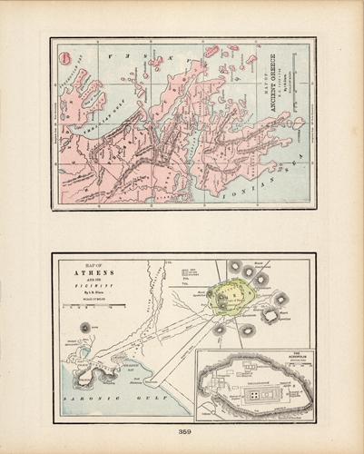 Map of Ancient Greece / Map of Athens and its Vicinity