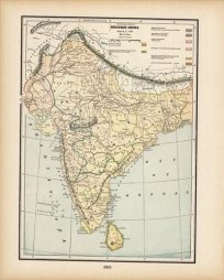 Historical Map of British India Since A.D. 1751