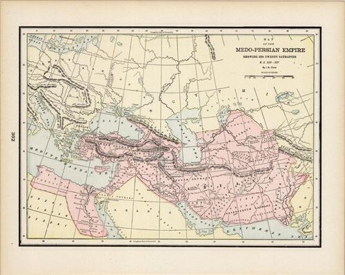 Medo-Persian Empire Showing its Twenty Satrapies B.C. 529-331 Medo-Persian Empire Showing its Twenty Satrapies B.C. 529-331