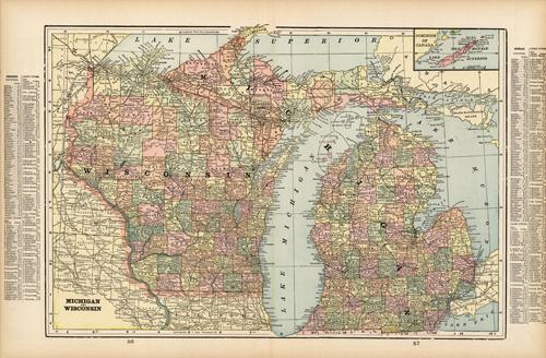 Michigan and Wisconsin