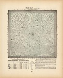 Star Map No. 5 Equatorial North Polar